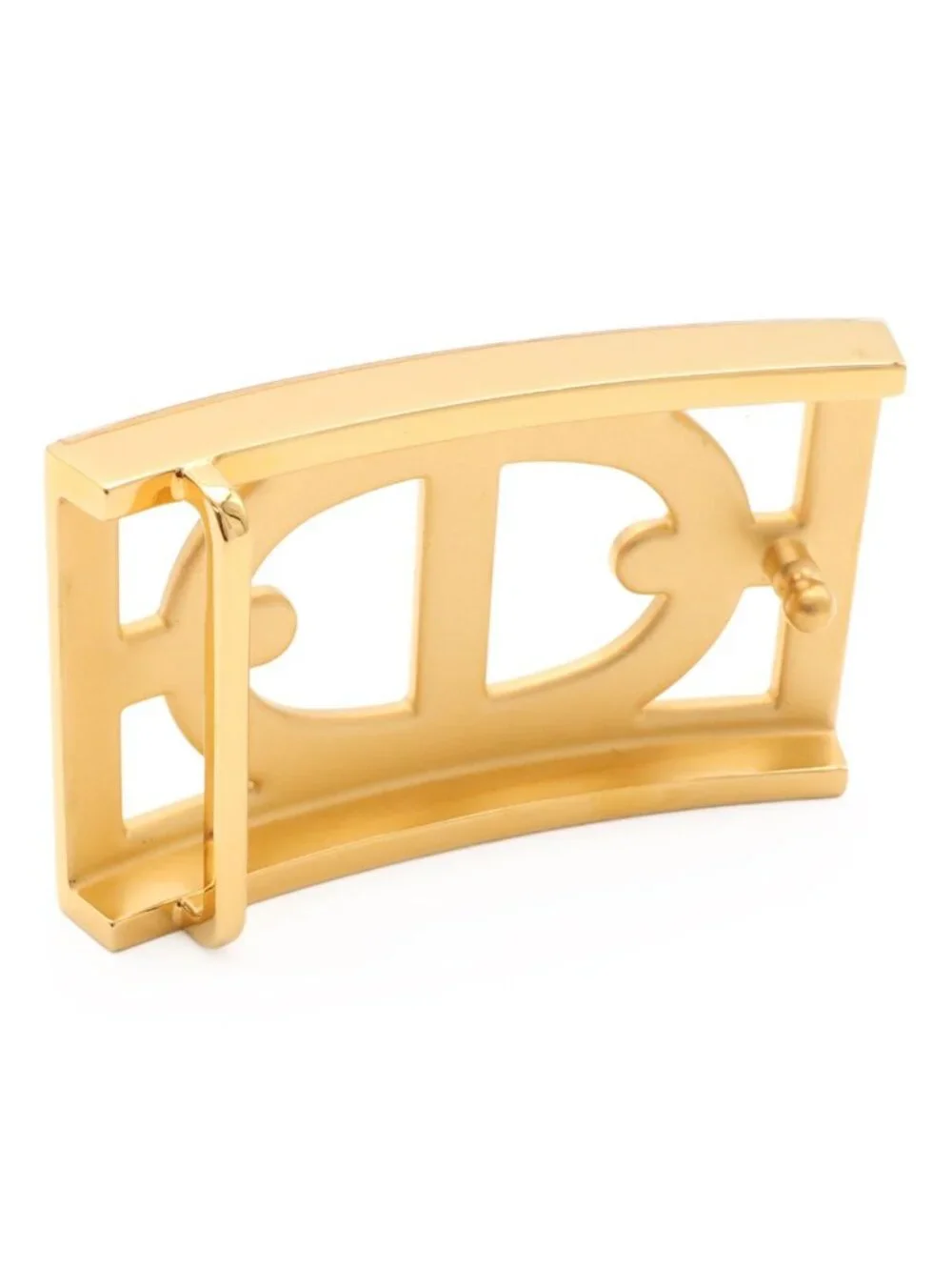 Hermes Chaine D'ancre Reversible Belt Leather Black Brown Gold 85